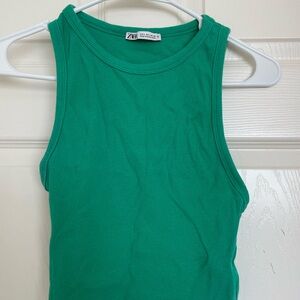 Zara Vibrant Green Tank Top